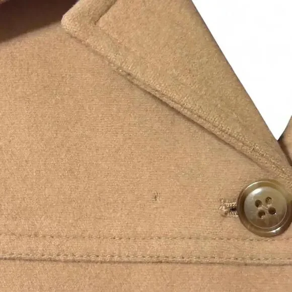 J.Crew wool and cashmere blend tan button up jacket Size 8 - Picture 3 of 6